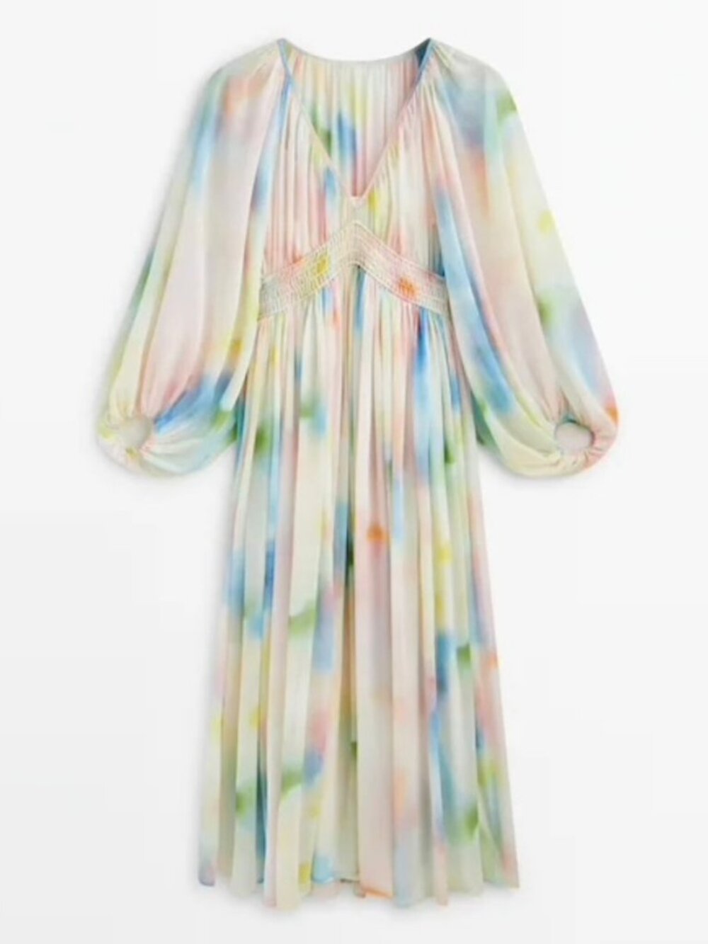 Massimo Dutti Tie Dye Maxi Dress Size XS NWT